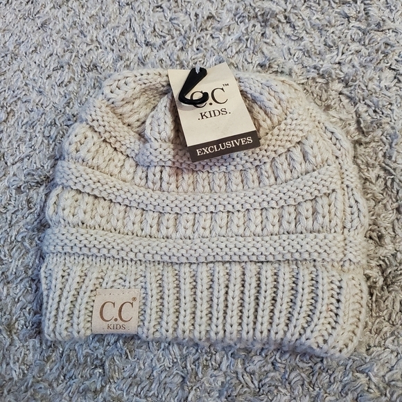 C.c Kids Beige Beanie - Picture 4 of 8
